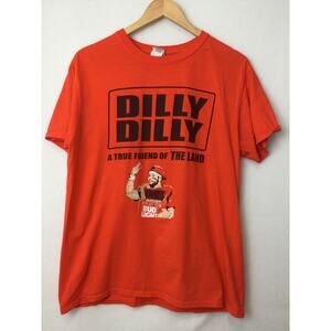 Bud Light Dilly Dilly NFL tee Unisex Large Orange Pure Cotton